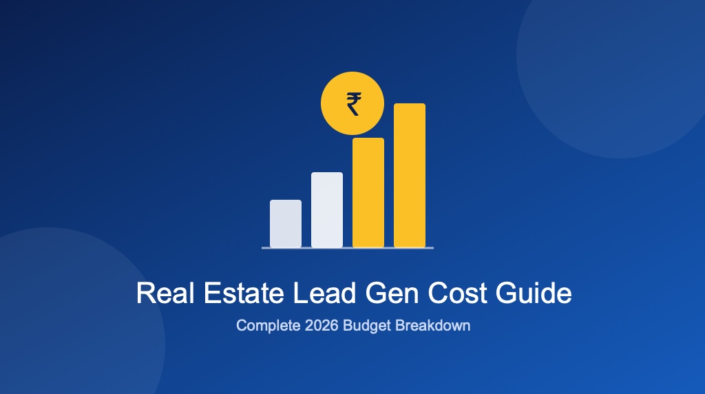 Real estate lead generation agency cost guide for India