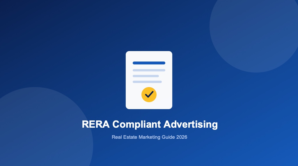 RERA compliance checklist illustration for real estate advertising