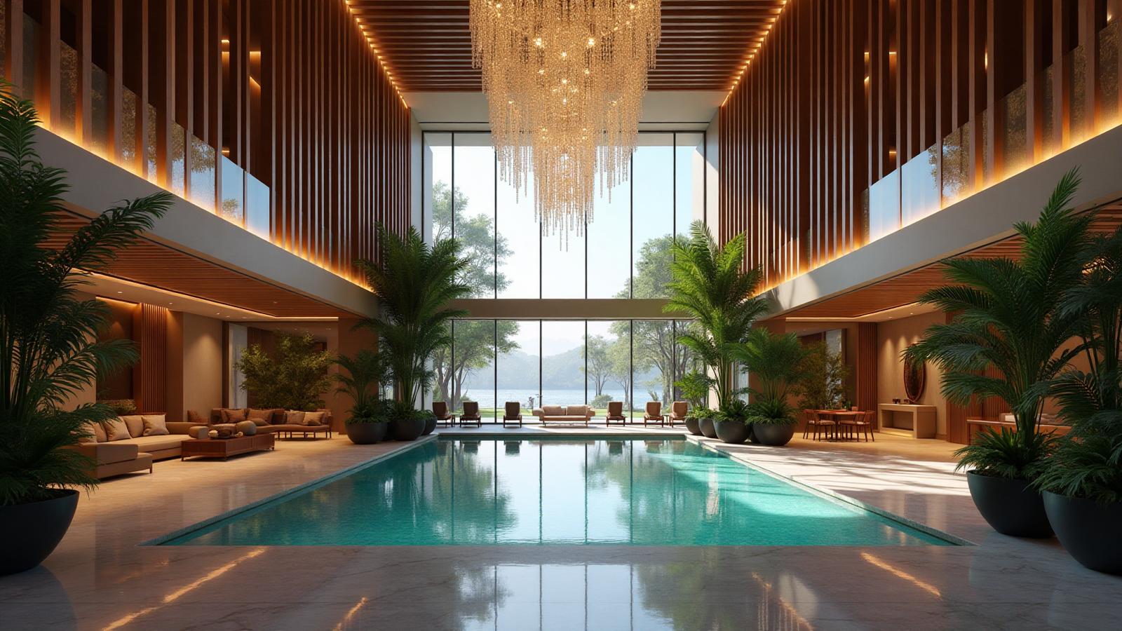 Eldeco Terra and Sol indoor pool and lounge render