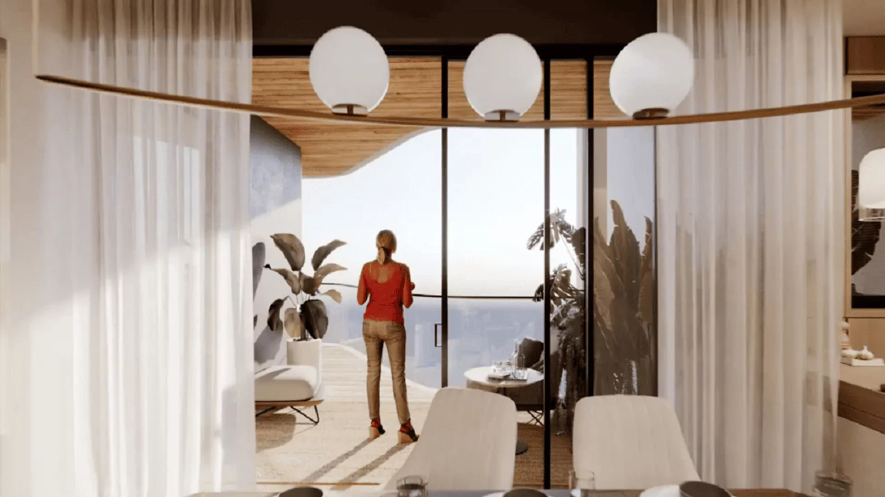 Ganga Nine Zero bedroom terrace view render