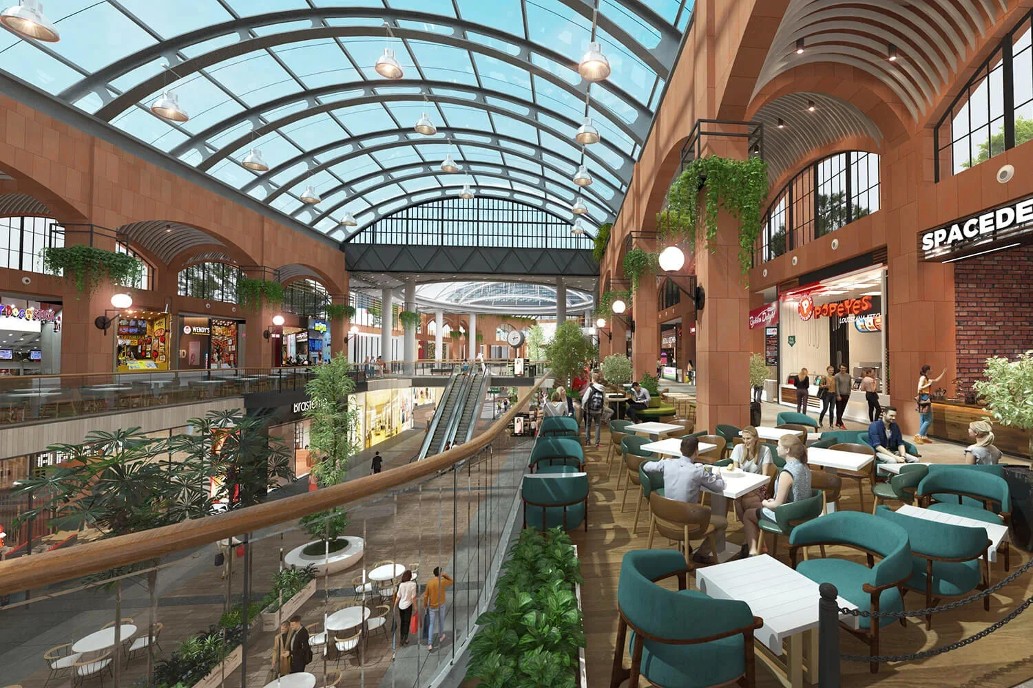 The Omaxe State food court render
